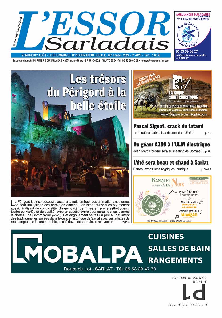 Couverture du journal en cours