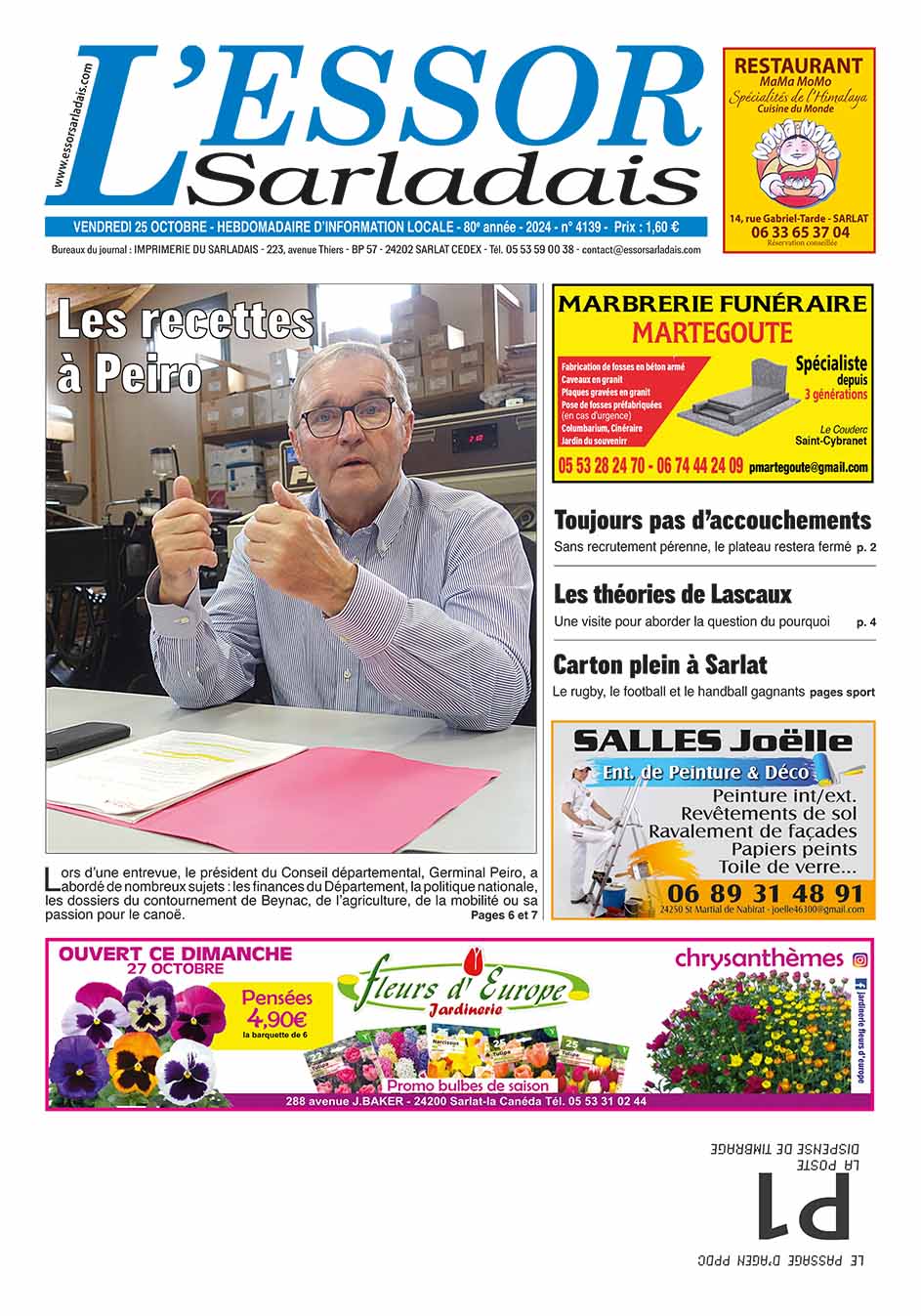 Couverture du journal en cours