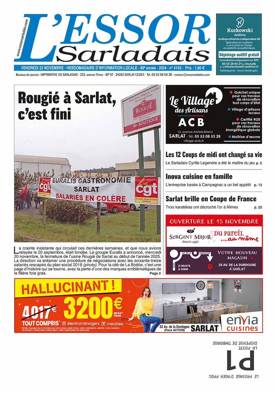 Couverture du journal en cours