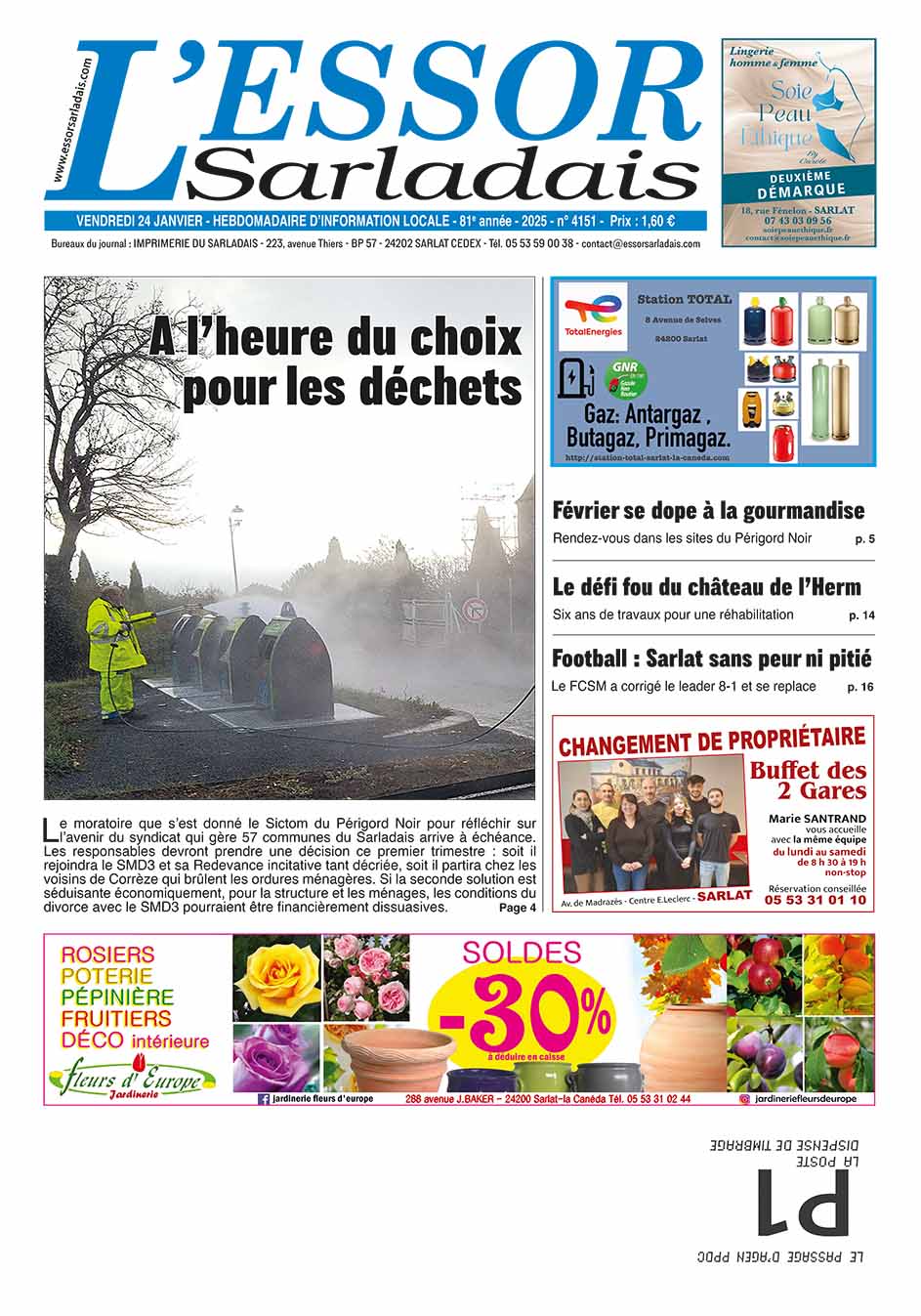 Couverture du journal en cours