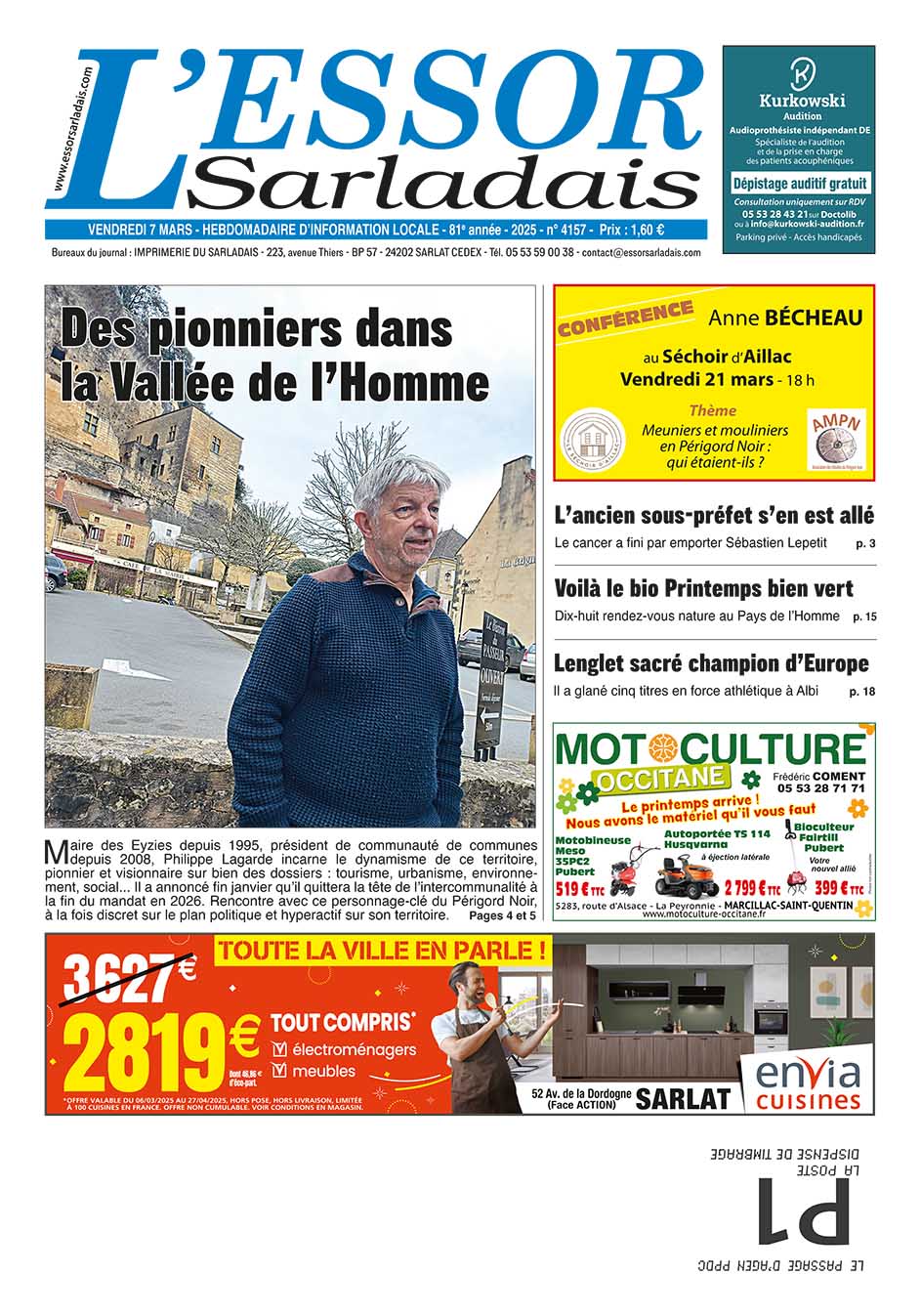 Couverture du journal en cours